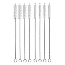 8 шт. нейлоновая щетка для очистки трубок из нержавеющей стали, щетка для чистки трубок, Детская Бутылочка с кистями# SS