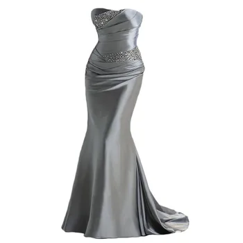 

Vestidos de Fiesta 2020 New Formal Fashion Elegant Sleeveless Mermaid Evening dress Custom design 6-16