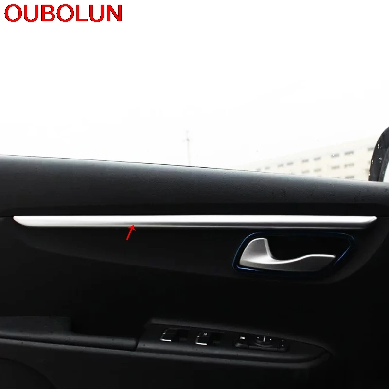 OUBOLUN внутренний Стайлинг для Kia Rio 4 KX Cross 2017 накладка на дверь подлокотник молдинги