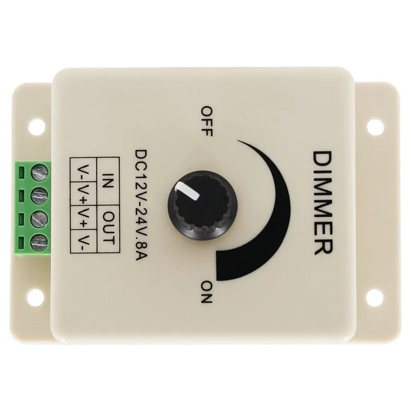 12V 24V светодиодный диммер переключатель 8A Напряжение регулятор регулируемый turbo boost контроллер для Светодиодные ленты светильник