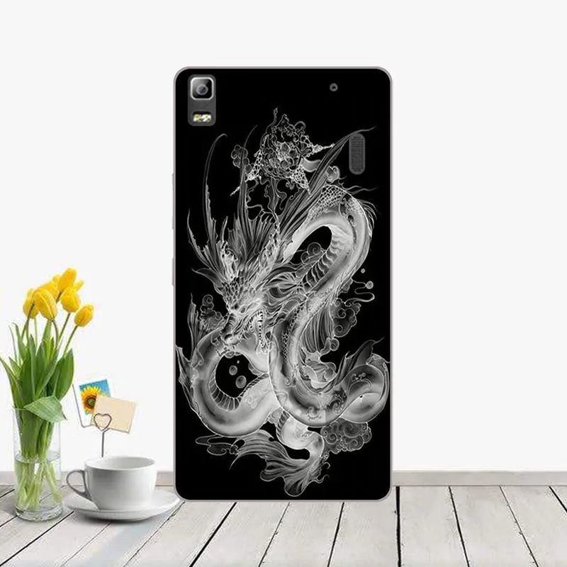 Милый мультяшный Мягкий силиконовый чехол для Coque Lenovo K3 Note A 7000 с принтом русалки