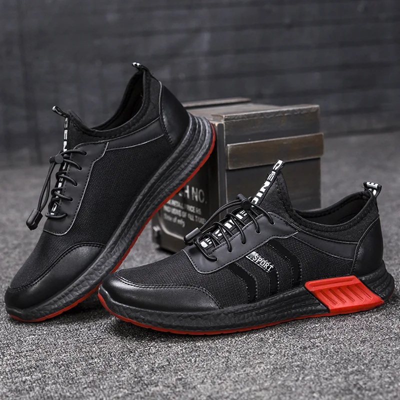 

Vulcanized Shoes Male Sneakers 2019 Fashion Summer Air Mesh Breathable Wedges Sneakers For Men Plus Size Buty Meskie