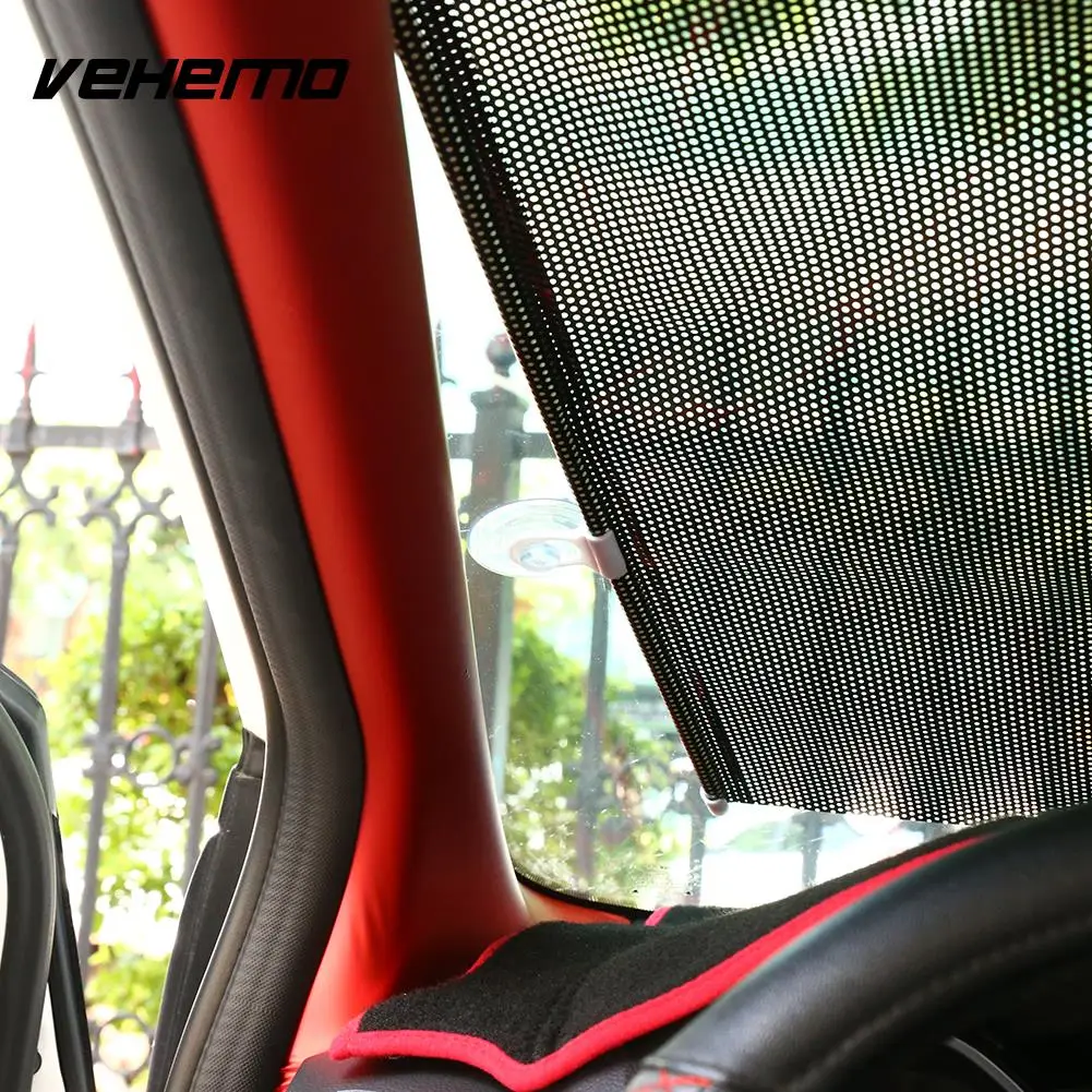 Vehemo новые сетчатые выдвижной авто Защита от солнца козырек Солнечная защита Защита от солнца Тень лобового стекла автомобиль-Стайлинг