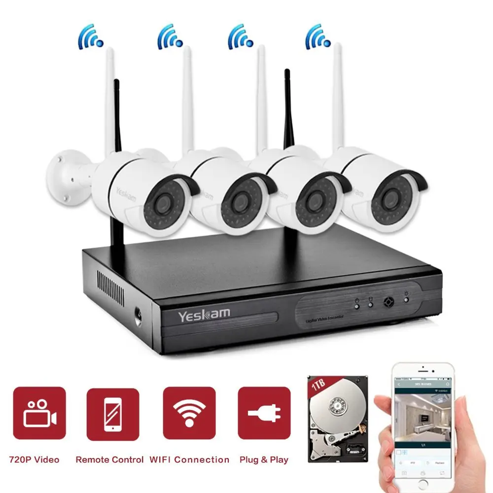 Yeskam 720 P Outdoor Uberwachungskamera System Hdmi Cctv