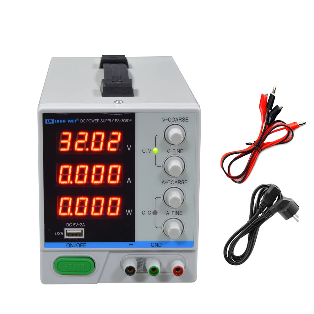 

PS-305DF 30V/5A High-Precision Four-Digit Display Adjustable DC Stabilized Voltage Power Supply For Laboratory Maintenance Test