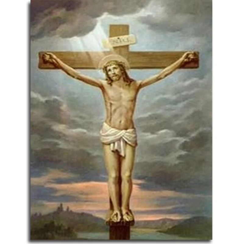 

Diamond Embroidery Religion Sacred-heart-of-jesus-pictures Paintings Rhinestones Christian Pictures 3d Diamond Cross Jesus Drill