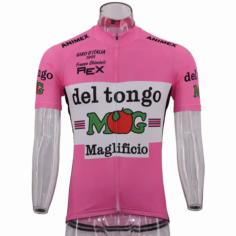 pink cycling top