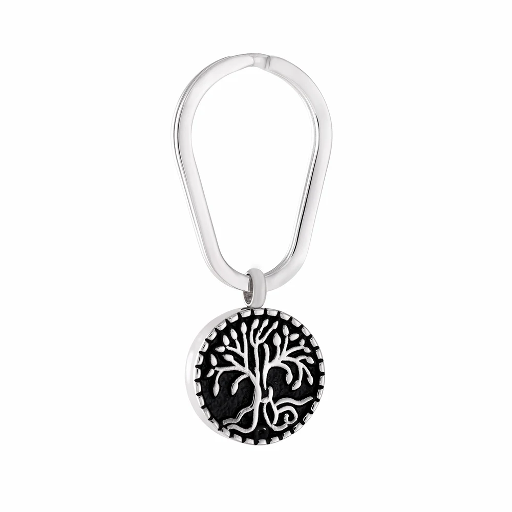 IJK2056 Tree of Life Eternity Stainless Steel Round Shape Cremation Keychain & Keyring Keepsake Urn Ashes Jewelry Pendant Male|tree of life keychain|keychain treetree keyring - AliExpress