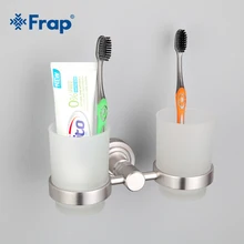Стеклянный держатель для зубной щетки F3708|double cup holder|bathroom holderbathroom