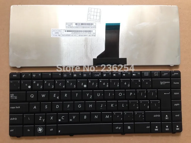 Новая Чешская клавиатура CZ для ASUS N43 N43S K43 K43T X43B X43TA X43U черная Клавиатура ноутбука