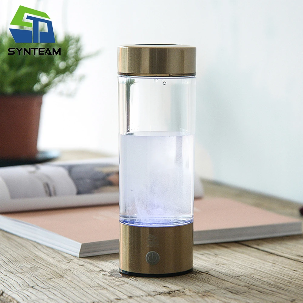 SYNTEAM бренд генератор водородной воды щелочной воды перезаряжаемая портативная бутылка с ионизатором воды 400 мл USB линия WAC007