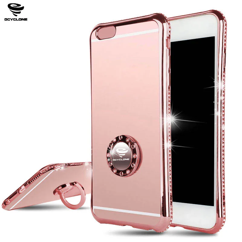 Чехол OCYCLONE Bling для Iphone X гладкий 6s со стразами 8 чехол Ring Rose plus 7 красное кольцо|cover for