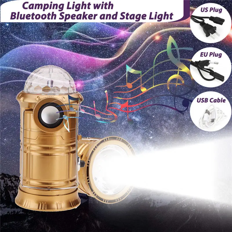 Новейший внутренний наружный кемпинговый фонарь с bluetooth динамиком и функцией светильник светодиодный светильник-вспышка лампа фонарь светодиодный светильник s