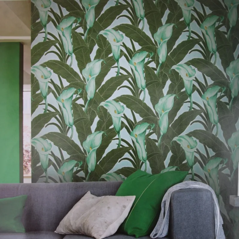 

beibehang Pastoral flowers Suede papel de parede wallpaper roll pvc vinyl wallcovering background wall papers home decor behang