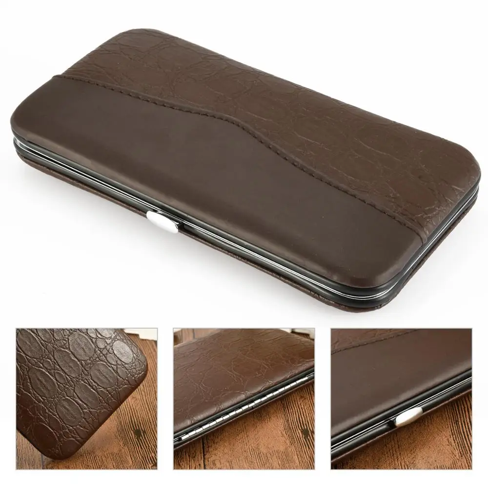 Kaufen 12 Pcs Edelstahl Nail art Maniküre Set Werkzeuge Kits Nägel Clipper Schere Pinzette Messer Maniküre Fall Für Pediküre Set