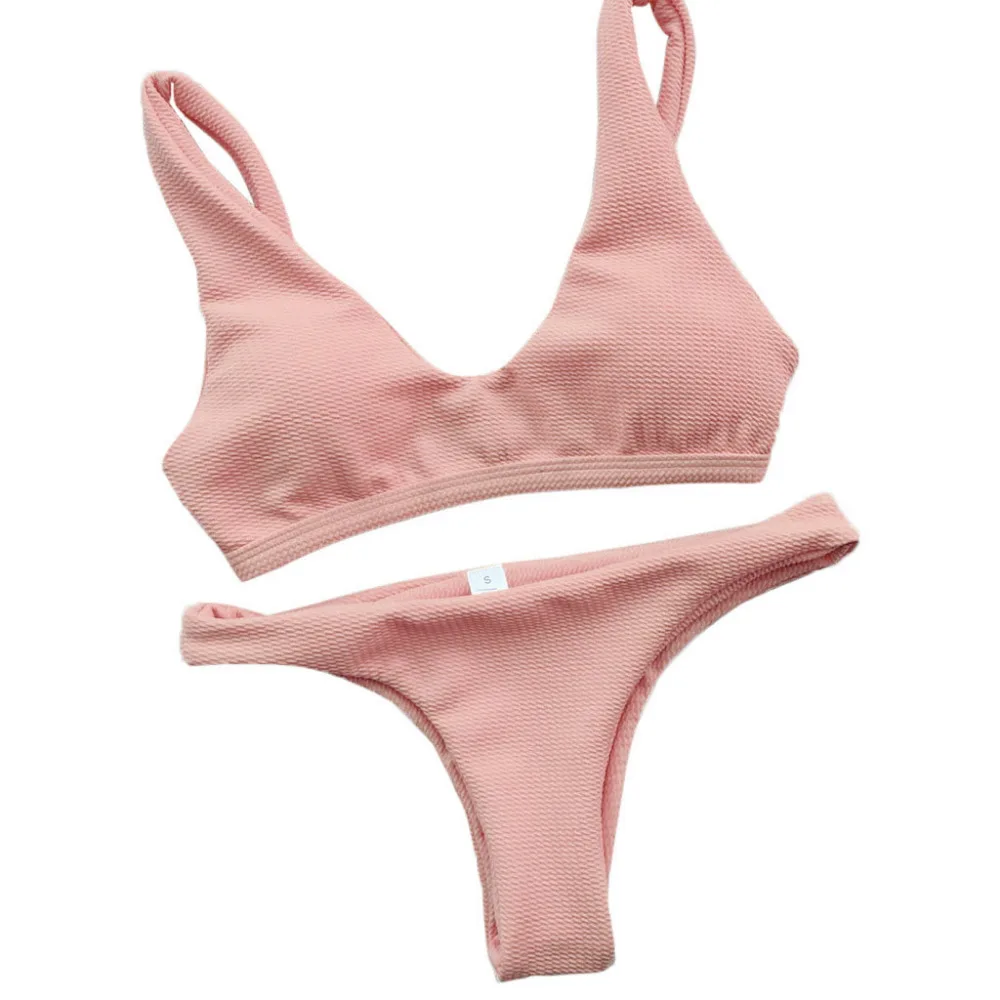 2019 bikini suit swimsuit suntan pleat swimsuit swimsuit two-piece swimsuit sexy beach swimsuit be filled with glamour  40MA2 (10)