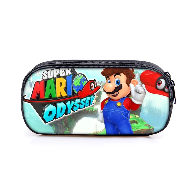 Super Mario Bros Sonic Kids PencilBag, Студенческая сумка для детей, новая милая Высококачественная канцелярская сумка, пенал