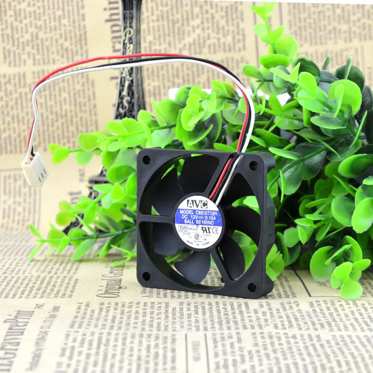 

Free Shipping For AVC C6010T12H DC 12V 0.1A, 3-wire 3-pin 60mm, 60x60x10mm Server Square cooling fan
