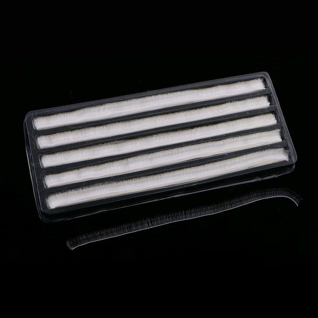 200Pcs Soft Plastic False Eyelashes Eyelash Strips for BJD Baby Dolls Eye Make up 200*8mm Various Colored