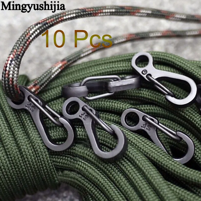 

Tactical Airsoft Mini SF Carabiner Spring Backpack Clasps Climb Keychain Survival Gear Camp Bottle Hooks Accessory Paracord