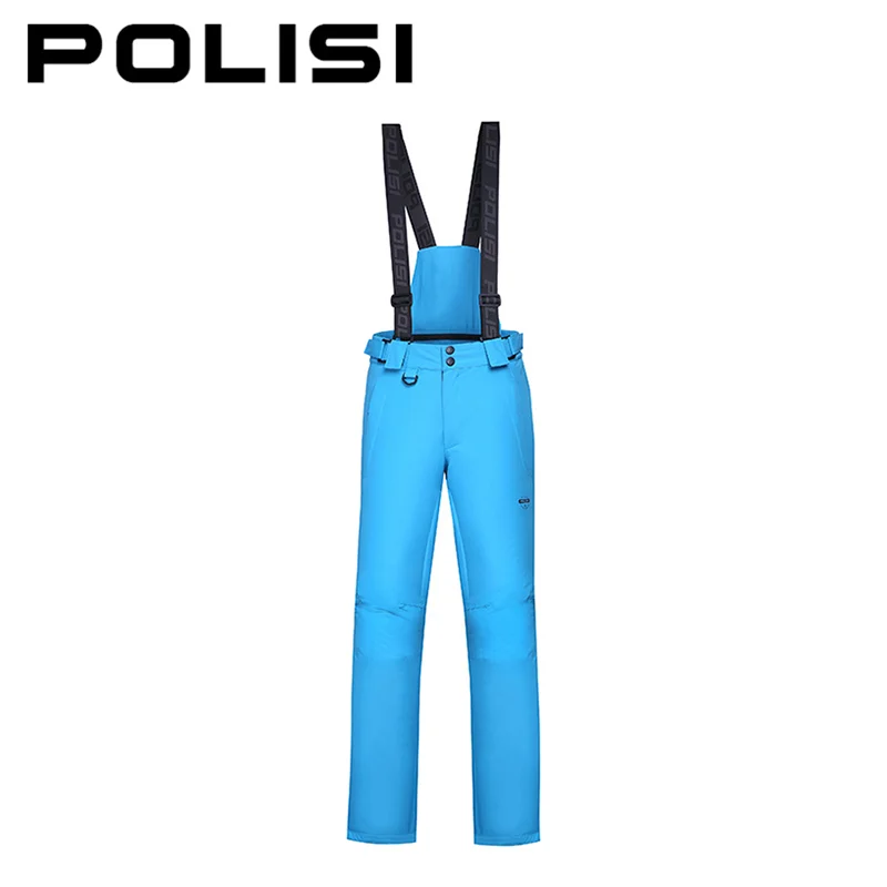 

POLISI Professional Men's Ski Bib Pants Waterproof Snowboarding Snow Skiing Pants Winter Warm Windproof Outdoor Sport Trousers