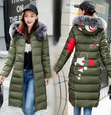 woolrich parka 2019 winter women hooded coat fur collar thicken warm long jacket female plus size 3XL outerwear parka ladies chaqueta feminino womens parka coat Coats & Jackets