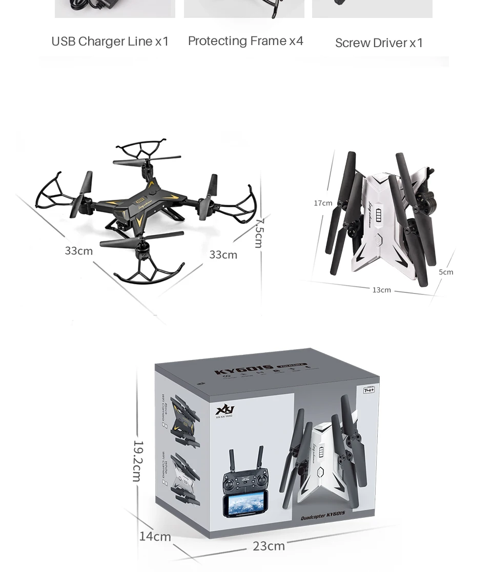 dobrável quadcopter 20 minutos a vida da bateria