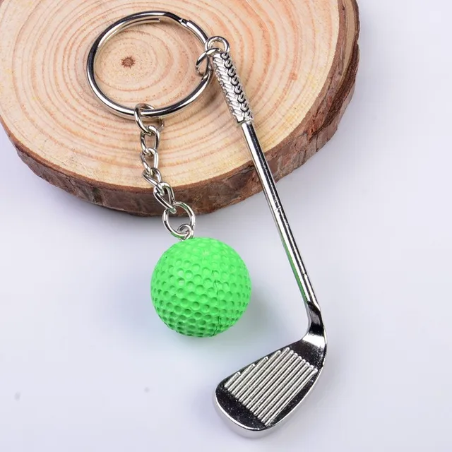1 piece golf keychain cute key ring for women golf club key chain