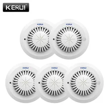 KERUI 5 шт./лот SD03 человеческие голосовые подсказки Высокая чувствительность пожарная дымовая сигнализация пожарный детектор дыма для склада отель магазин безопасности