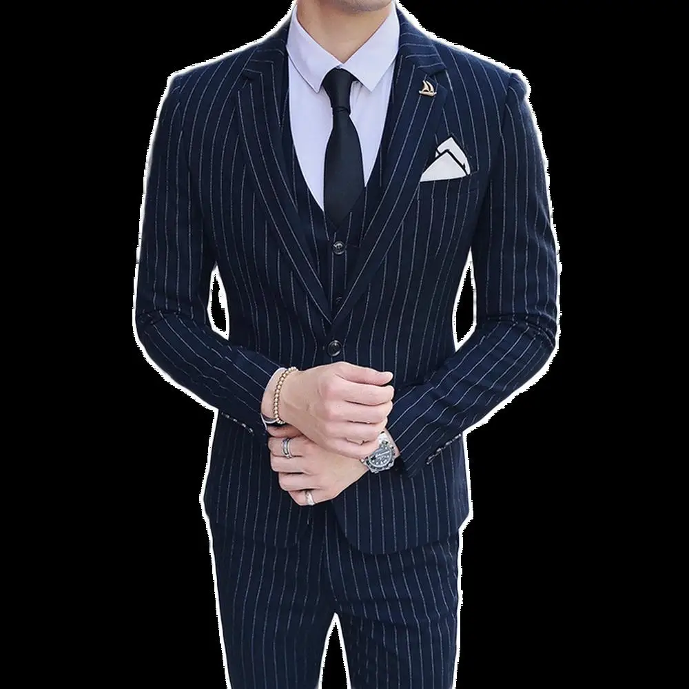 Куртка + жилет брюки мужской костюм Мода 2019 узкие в британском стиле Fit Мужской Нарядные Костюмы для женщин высокое качество бизнес