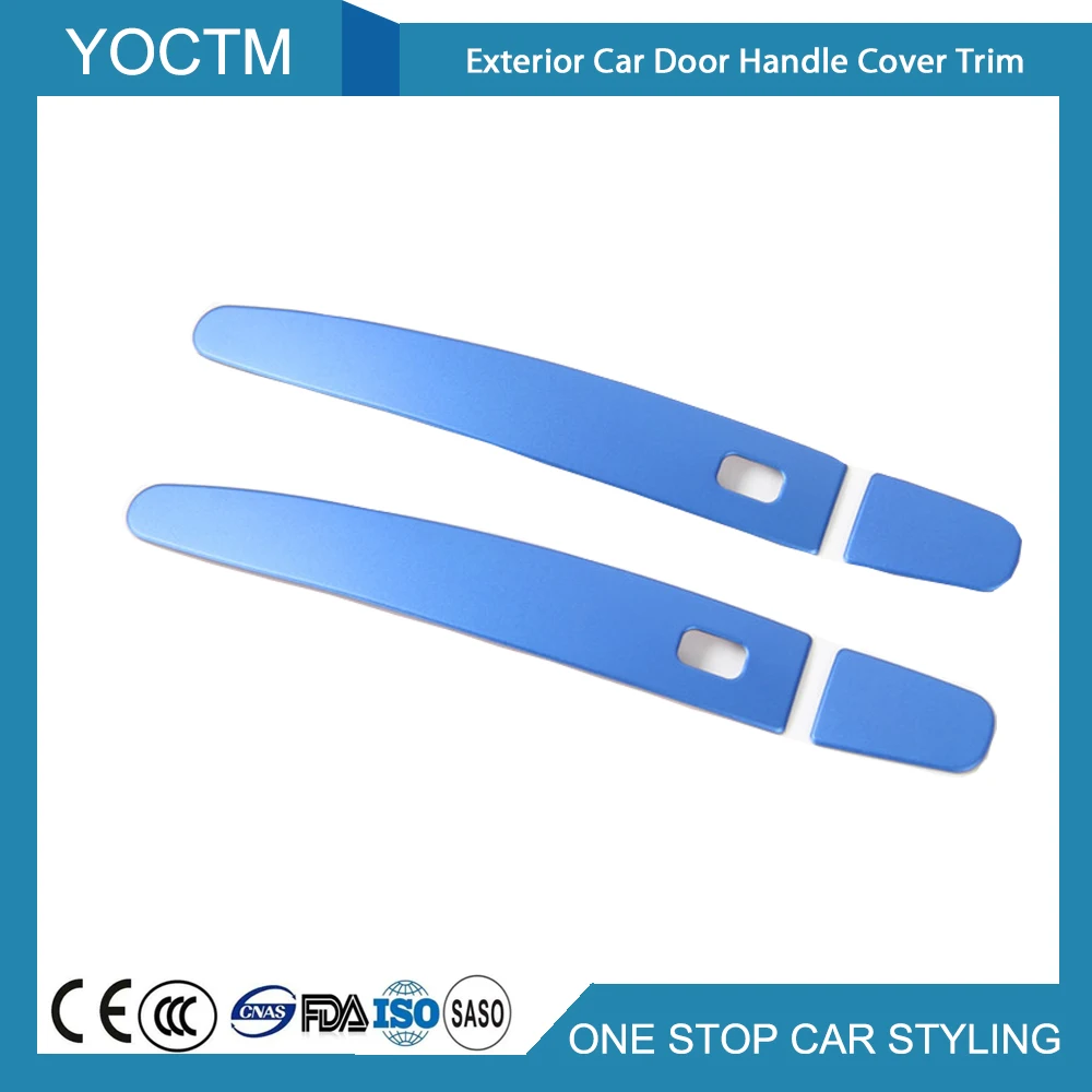 4 Pcs/Set Blue/Black/Silver Car Door Handle Cover Exterior Trim Aluminum Alloy For Chevrolet Camaro 2017+Car Accessorie Styling 4 Pcs/Set Blue/Black/Silver Car Door Handle Cover Exterior Trim Aluminum Alloy For Chevrolet Camaro 2017+Car Accessorie Styling