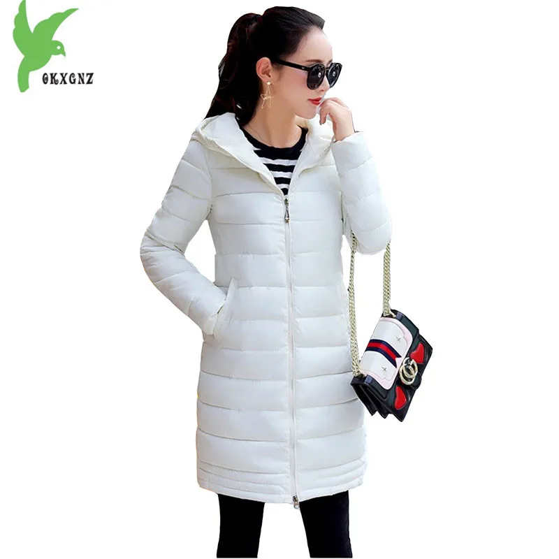 Autumn Winter font b Women b font Cotton font b Jacket b font Medium length Coats