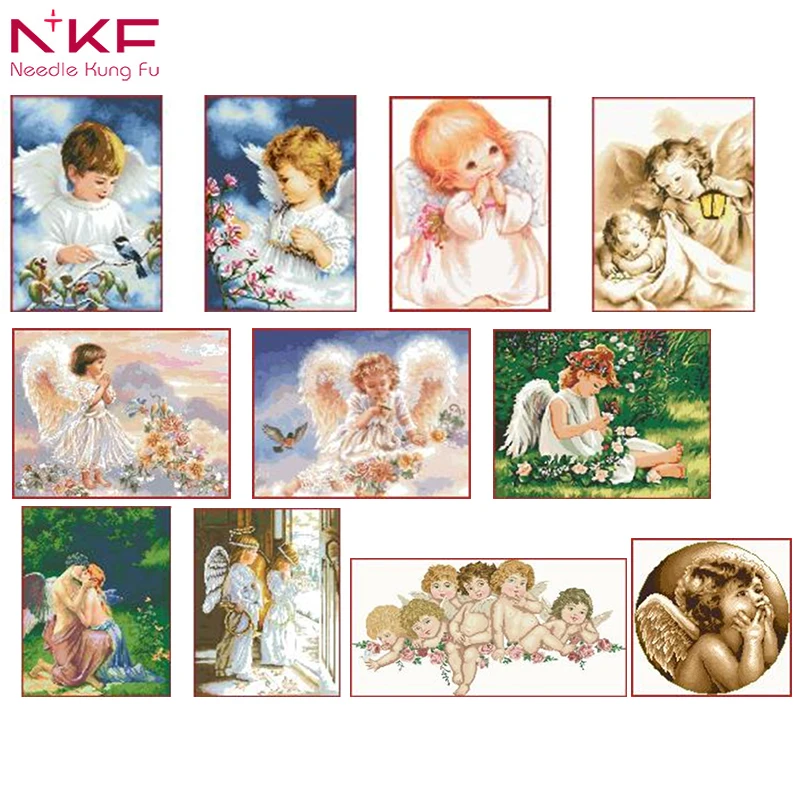 

NKF DIY NEW Diamond painting kits angel pattern home decor gift-giving embroidery round and square diamond painting wholesale