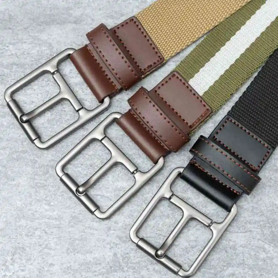 Wholesale Men Canvas Belt Fashion Waistband For Men New Woven Belt ...