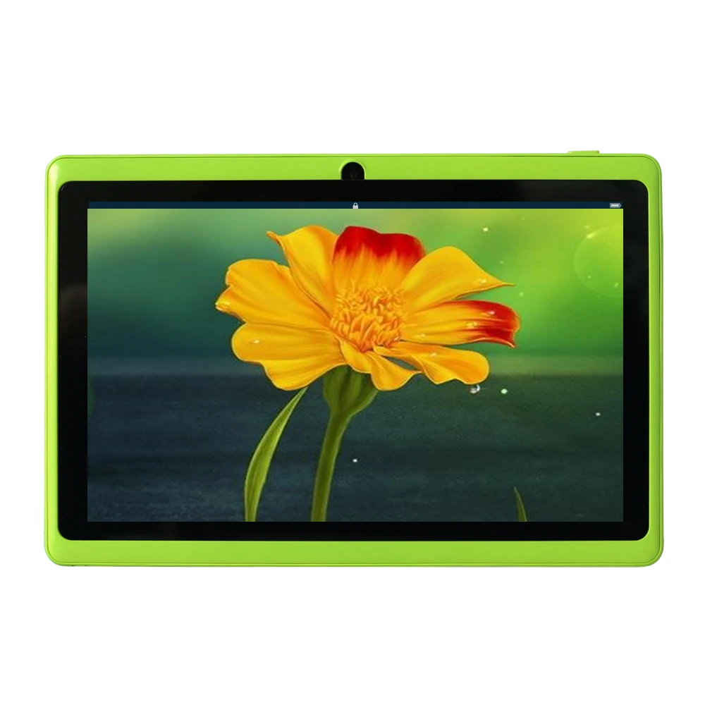 Yuntab 7 "для паншета Аllwinner A33 Q88 tablet 4 ядра Android 4,4 8 ГБ двойной Cam OTG WiFi Google App Play зеленый цвет