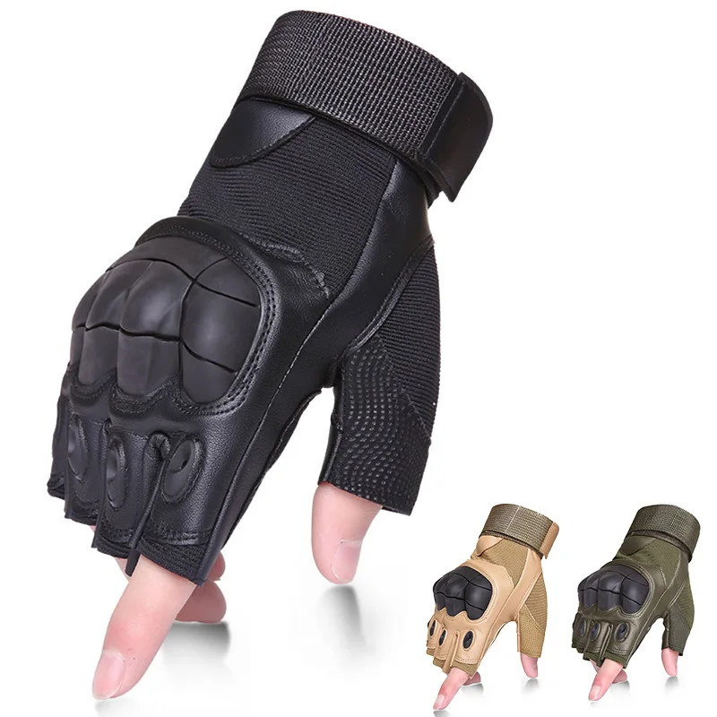 Tactical Gloves Military Army Combat Fingerless Airsoft Shooting Gear
