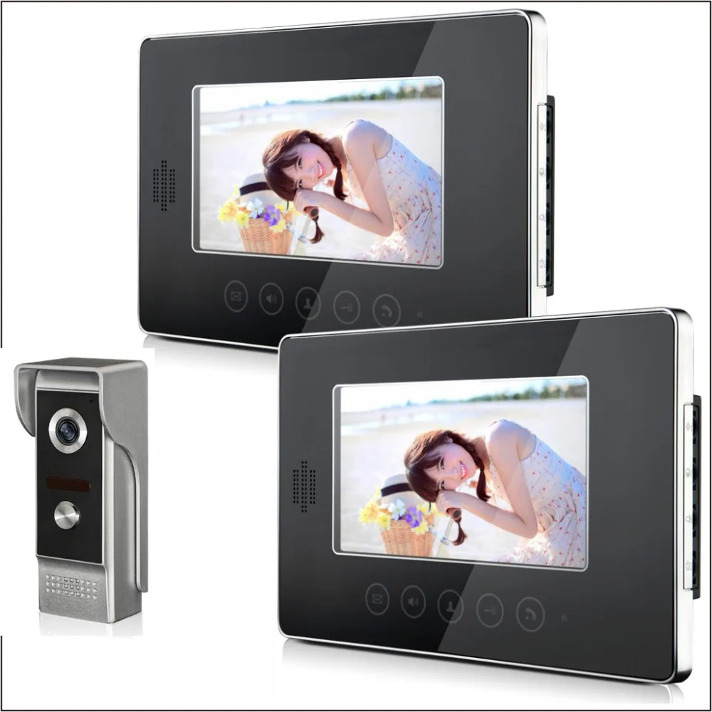 

Yobang Security Waterproof Door Phone intercom Wired 7 Inch LCD Screen Monitor For Apartment Video Intercom Doorbell Camera