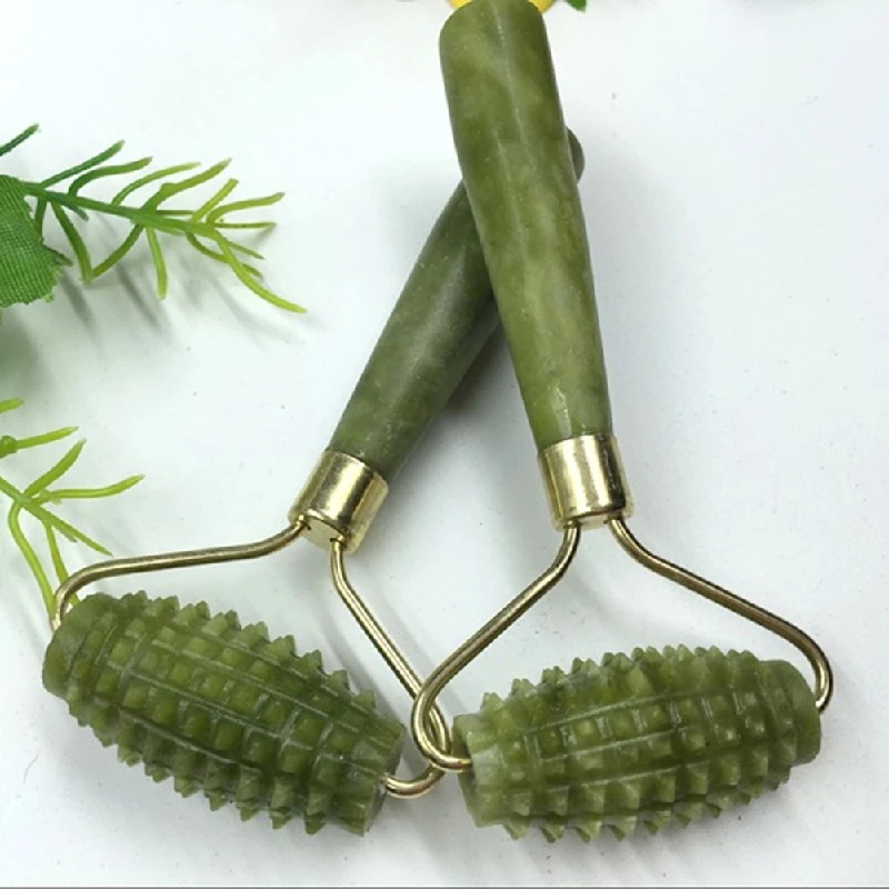 

Natural jade facial massage Roller Jade Face Slimming Body Head Neck Face-lift Massager Beauty tool masseur facial