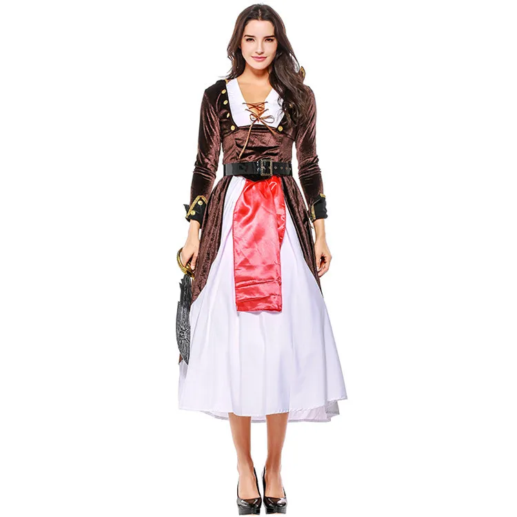 Хэллоуин Дамская костюм пирата Для женщин Эротичные костюмы