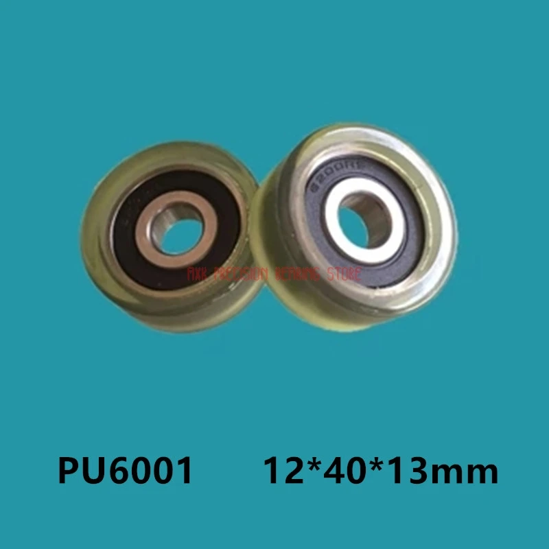 6001 plastic coated bearing pulley polyurethane molding bearing PU