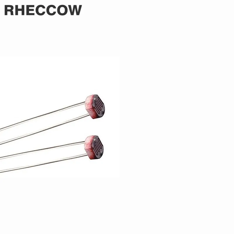 

RHECCOW 500pcs/lot 5506 GL5506 5MM Photoresistor Light Dependent Resistor LDR Photoconductive resistance
