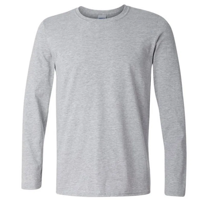 Camisetas manga larga Gildan hombres primavera otoño Casual cuello redondo Camiseta 2017 nueva moda Fitness Tops y Camisetas Homme Camisetas Camisetas manga larga Gildan hombres primavera otoño Casual cuello redondo Camiseta 2017 nueva moda Fitness Tops y Camisetas Homme Camisetas
