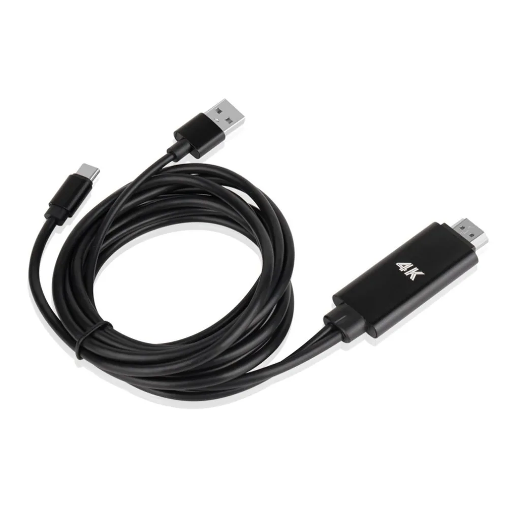  Type-C USB To HDMI HDTV AV Cable Adapter Support 4K HD Audio Video Converter For Samsung Galaxy S9 