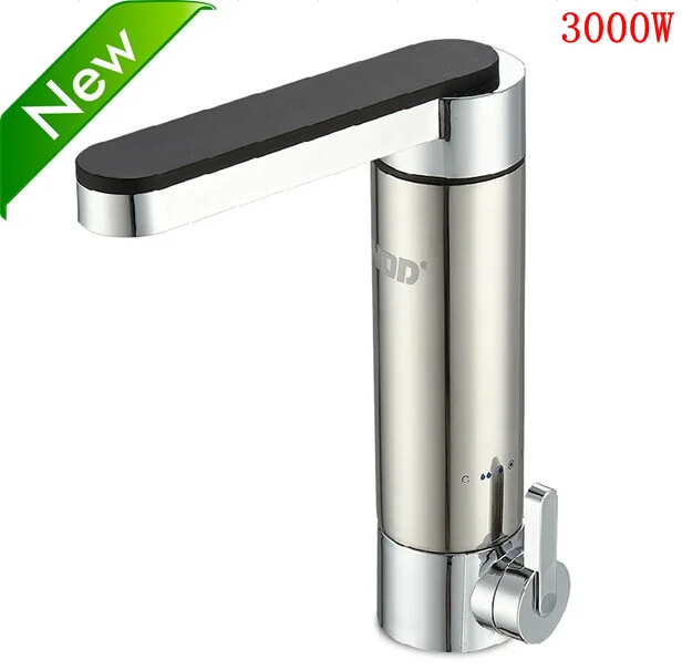3000W Stainless Steel Instant Hot Water Tap Electric Faucet Kitchen Heating Heater Leakage Protection | Обустройство дома