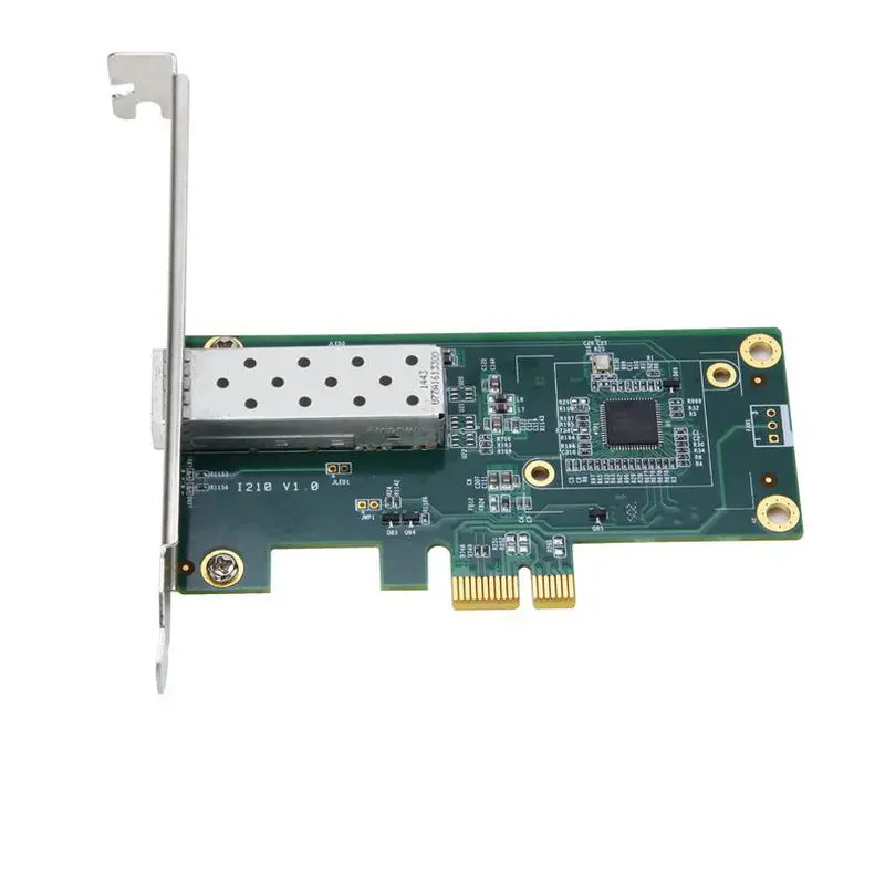 PCI Express PCIE 10/100/1000 м Gigabit Ethernet Lan волокна сервера RJ45 RJ-45 сетевой карты ESXI с intel I210 chipest