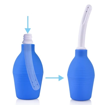 

Portable Travel Bidet Sprayer Porous Enema Syringe Handheld Personal Washing Cleaner Hygiene Bottle Convenient Nozzle Storage