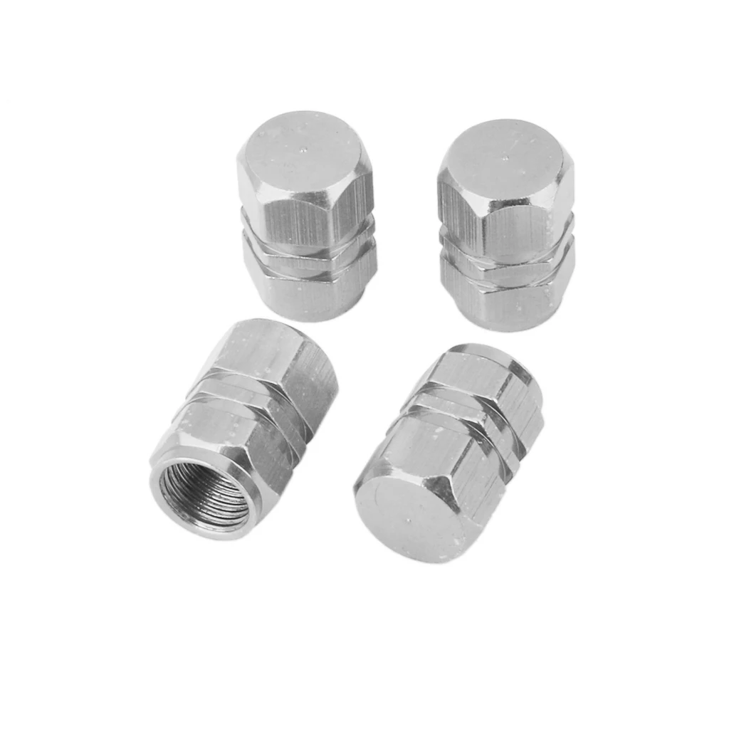 4x Aluminum Tire Wheel Rims Stem Air Valve Caps Protector Car Truck Bike Auto Replacement Parts Valve Stems & Caps