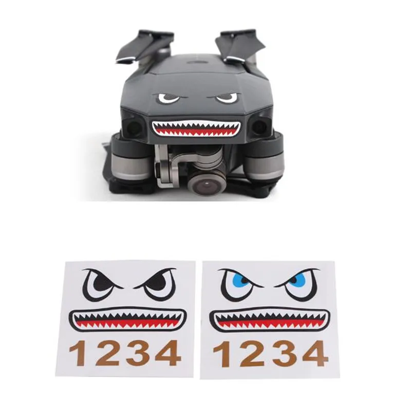 

for DJI Mavic Air Accessories Shark Sticker Drone Body Sticker Aircraft Adhesive Decals Skin for mavic pro platinum spark