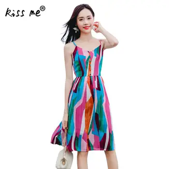 

Halter Sleeveless Bohemian Style Beach Dress For Women Printed Beach Holiday Dress Sexy Summer Short Dress Women Pareo