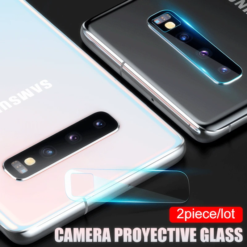 

2 Pcs Camera Lens Back Film On The For Samsung Galaxy S10E S8 S9 S10 PLus Tempered Glass For Samsung Note 8 9 Protective Glass